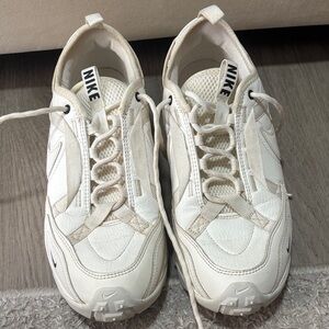 Nike Cream and White Athletic Shoes